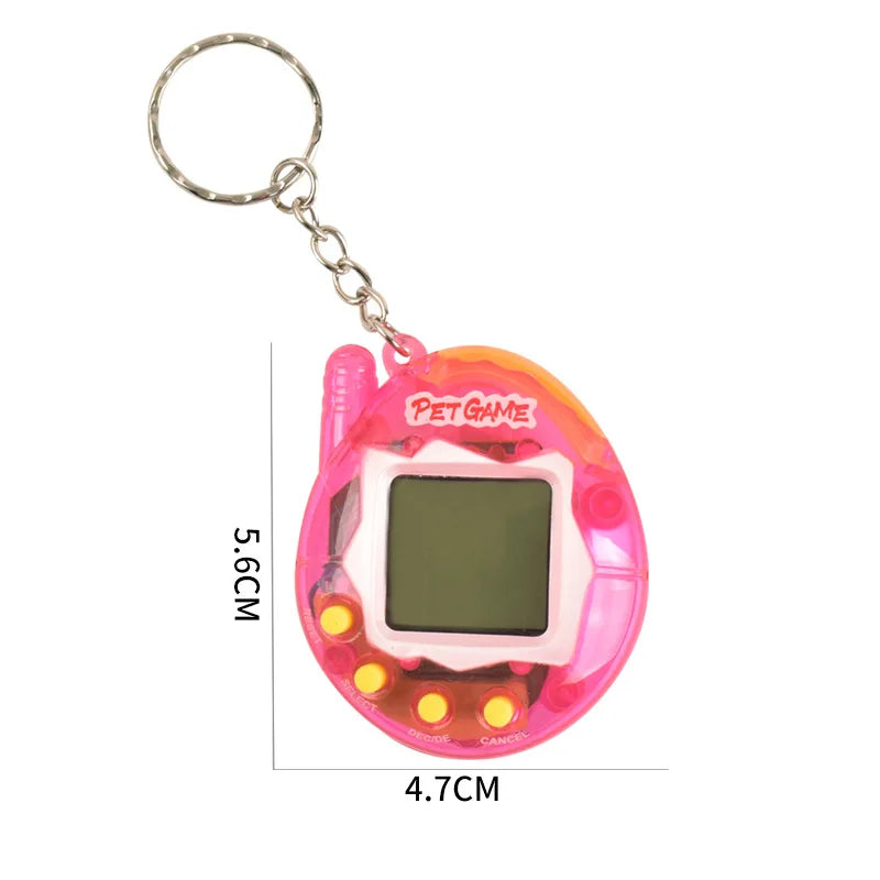 1 animal électronique transparent nostalgique, 168 animaux de compagnie en un, jouet numérique virtuel et amusant, pixel amusant