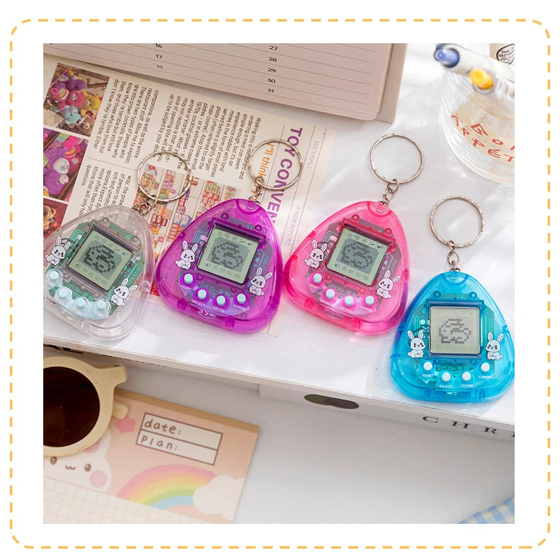 1 animal électronique transparent nostalgique, 168 animaux de compagnie en un, jouet numérique virtuel et amusant, pixel amusant