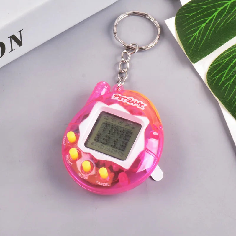 1 animal électronique transparent nostalgique, 168 animaux de compagnie en un, jouet numérique virtuel et amusant, pixel amusant
