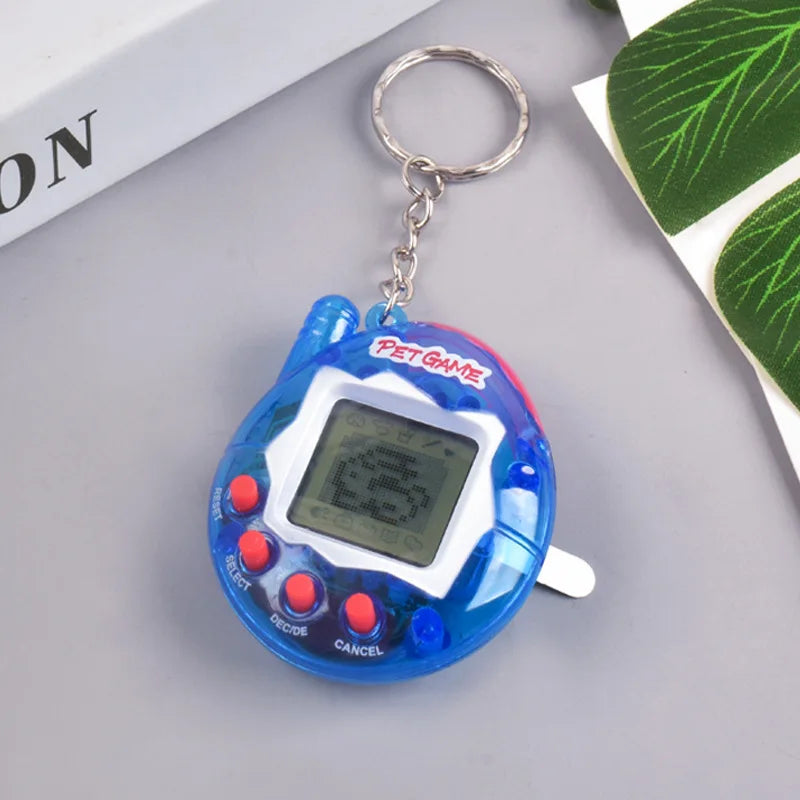 1 animal électronique transparent nostalgique, 168 animaux de compagnie en un, jouet numérique virtuel et amusant, pixel amusant