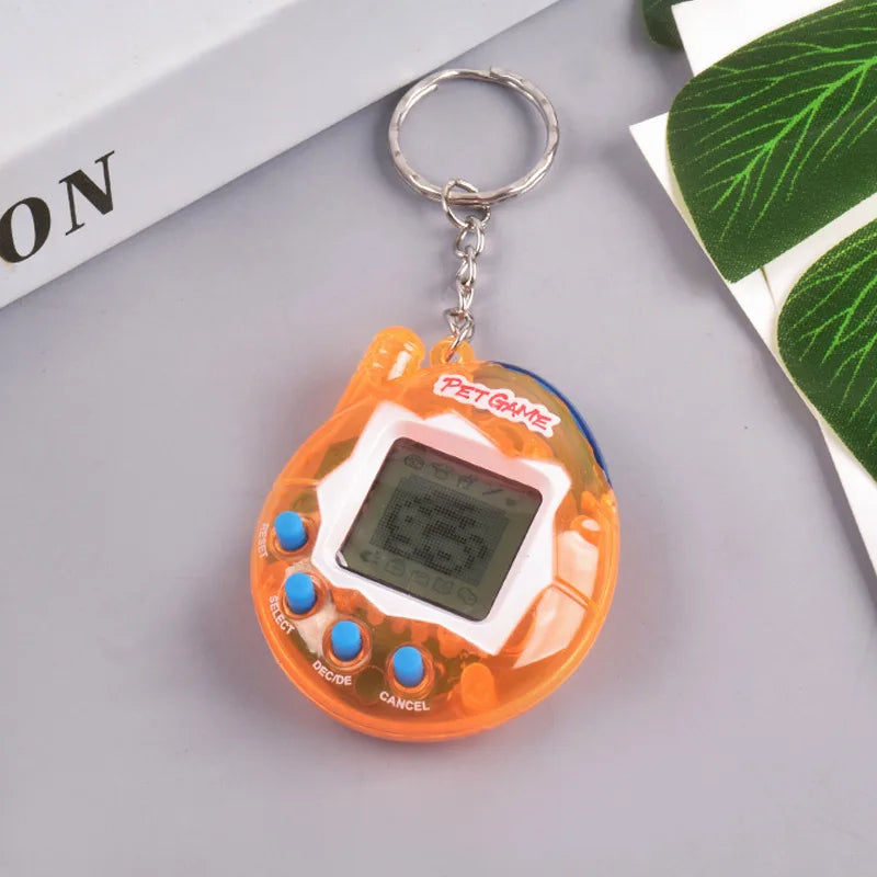 1 animal électronique transparent nostalgique, 168 animaux de compagnie en un, jouet numérique virtuel et amusant, pixel amusant